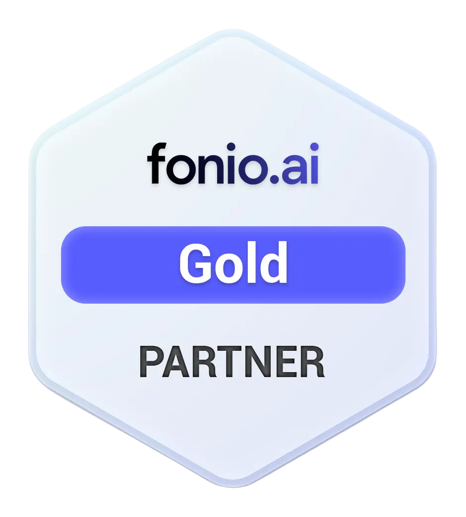 Offizielles fonio Gold-Partner-Badge